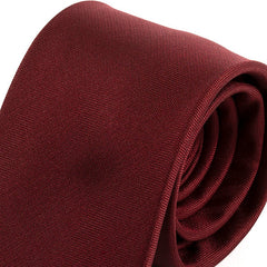 Dark Red Danso Silk Tie 7.5cm - Tie Doctor