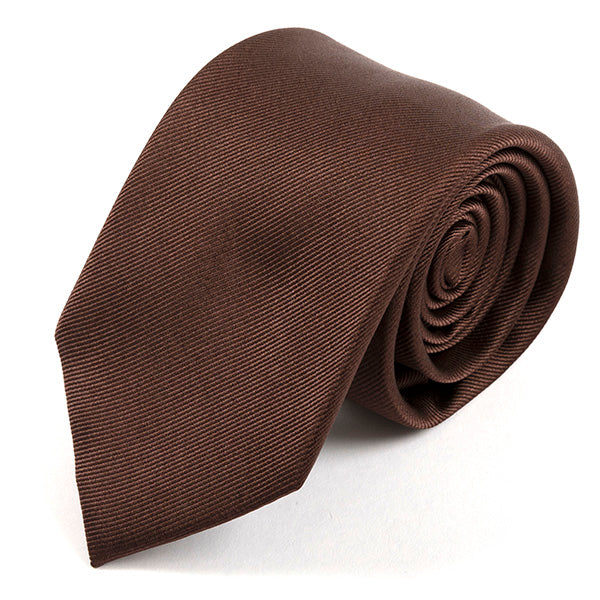 Brown Danso Silk Tie 7.5cm - Tie Doctor