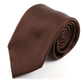 Brown Danso Silk Tie 7.5cm - Tie Doctor