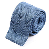 Atinu Blue Silk Knitted Tie, One of One - Tie Doctor