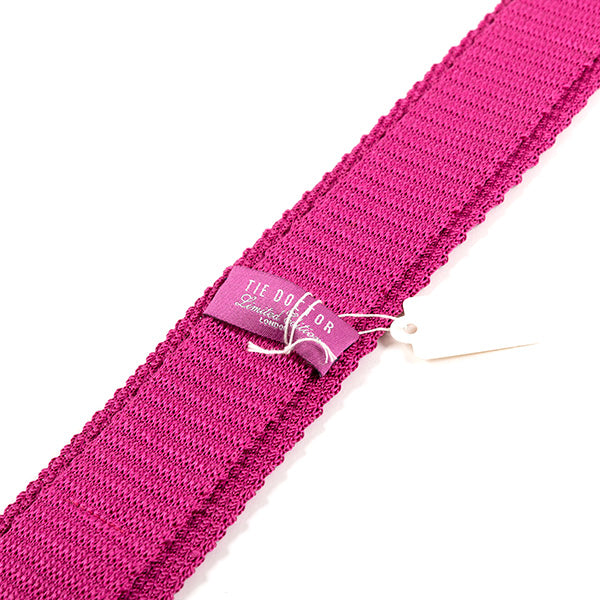 Azalea Pink Silk Knitted Tie 6cm - Tie Doctor  