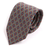 Basil Green Vintage Diamond Mac-Inspired IMS Print Tie - Tie Doctor