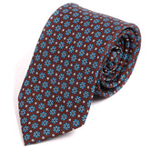 Rocco Brown Mini Medallion Motif Tie - Tie Doctor