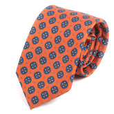 Abramo Orange Medallion Motif IMS Tie - Tie Doctor