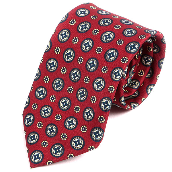 Retro Red Motif IMS Tie - Tie Doctor