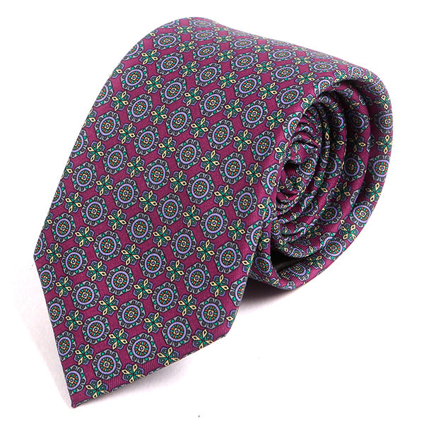 Purple Henna Medallion Tie - Tie Doctor