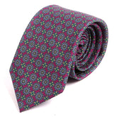 Purple Henna Medallion Tie - Tie Doctor