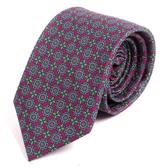Purple Henna Medallion Tie - Tie Doctor