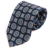 Soft Blue Mac-Inspired IMS Medallion Tie - Tie Doctor