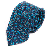 Cass Blue Mac-Inspired Motif Print Tie - Tie Doctor
