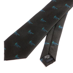 Black & Blue Fox Tie - Tie Doctor  