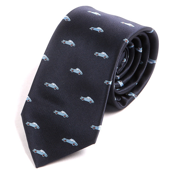 Blue Sports Car Pattern 7cm Ply Tie - Tie Doctor