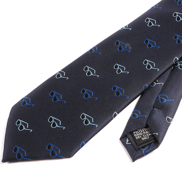 Blue Glasses Print Tie - Tie Doctor  