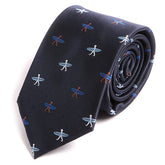 Navy Blue Surfer Tie 7.5cm - Tie Doctor