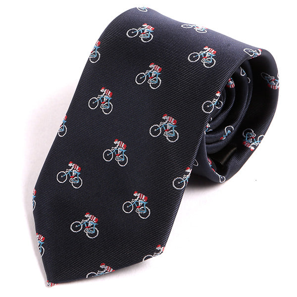 Blue Bicycle Racer Tie - Tie Doctor  