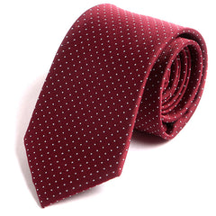 Subtle Red Mini Dots 7.5cm Ply Tie - Tie Doctor