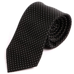 Subtle Black Mini Dots 7.5cm Ply Tie - Tie Doctor