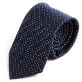 Subtle Navy Blue Mini Dots 7.5cm Ply Tie - Tie Doctor