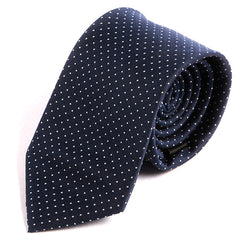Subtle Navy Blue Mini Dots 7.5cm Ply Tie - Tie Doctor