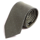 Blue & Gold Mini Dot Motif Tie - Tie Doctor