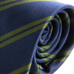 Blue & Green Duo 7cm Ply Striped Tie - Tie Doctor  