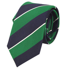 Light Green & Navy Silk Slim Tie - Tie Doctor  