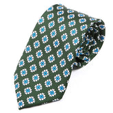 Amadi Dark Green Floral IMS Tie 7.5cm - Tie Doctor