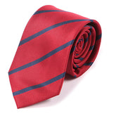 Red Striped Tie 7.5cm | Style Two - Tie Doctor