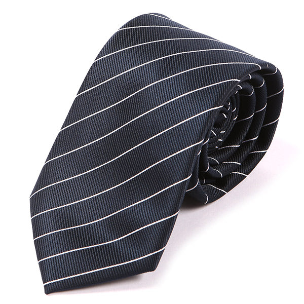 Blue Pinstripe Striped Tie 7.5cm - Tie Doctor