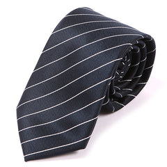 Blue Pinstripe Striped Tie 7.5cm - Tie Doctor
