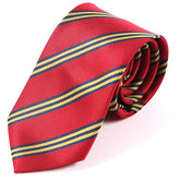 Red Regimental Stripe Tie 7.5cm - Tie Doctor