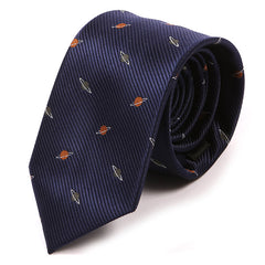 Blue Planets Pattern 7cm Ply Tie - Tie Doctor