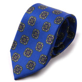 Blue Ring Oga Motif IMS Tie 7.5cm - Tie Doctor