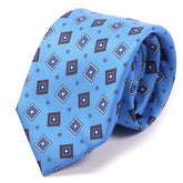 Ade Light Blue Frame Motif IMS Tie 7.5cm - Tie Doctor