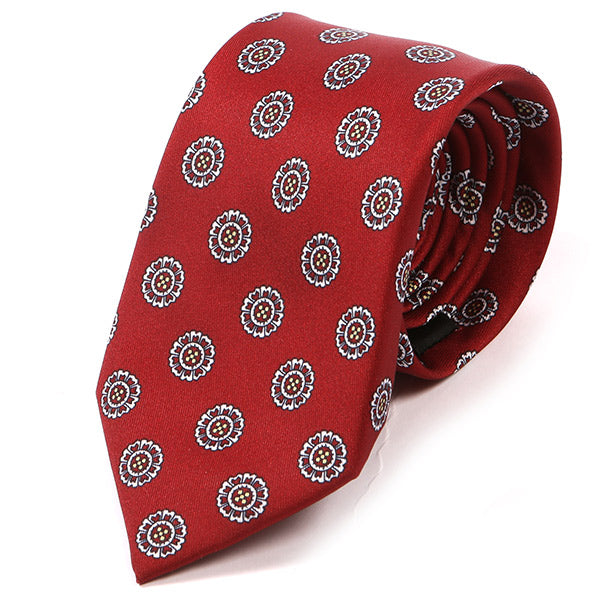 Red Vivian Circular IMS Tie - Tie Doctor
