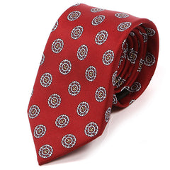 Red Vivian Circular IMS Tie - Tie Doctor