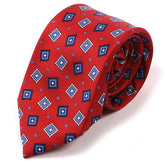 Ade Red Frame Motif IMS Tie 7.5cm - Tie Doctor