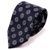 Navy Blue Vivian Circular IMS Tie - Tie Doctor