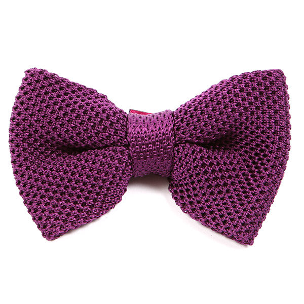 Purple Silk Bow Tie - Tie Doctor