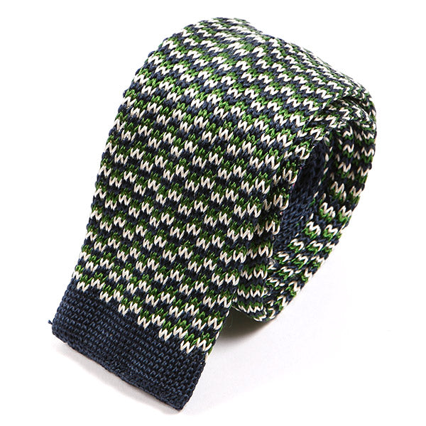 Brooks Green Silk Knitted Tie - Tie Doctor  