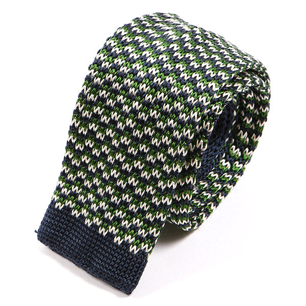 Brooks Green Silk Knitted Tie - Tie Doctor