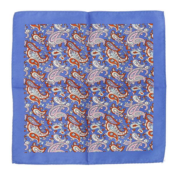 Blue & Red Paisley Square - Tie Doctor  