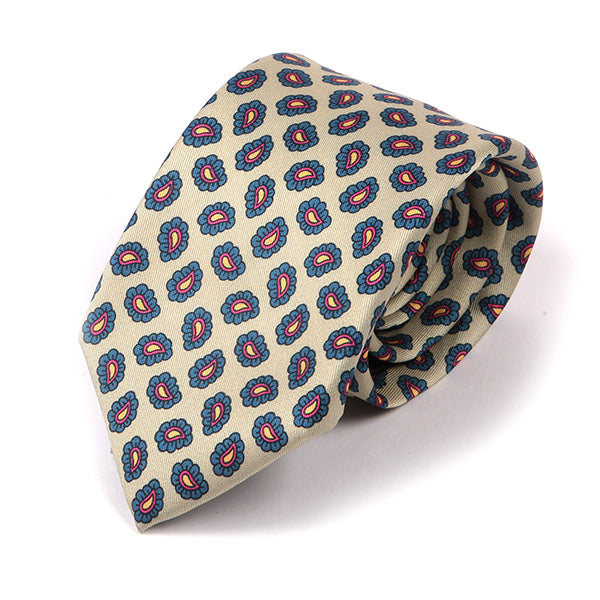 Spearmint Green Micro Paisley Motif IMS Tie - Tie Doctor