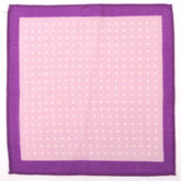 Purple Bold Dots Wool Pocket Square 28cm - Tie Doctor
