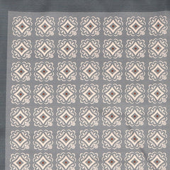 Adolfo Grey IMS Medallion 33cm Pocket Square - Tie Doctor