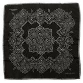 Black And Grey Heritage Large Pocket Square - Tie Doctor