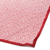 Red Mini Floral Patterned Pocket Square - Tie Doctor