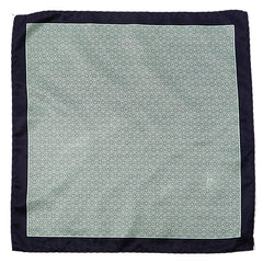Navy & Mint Green Pocket Square - Tie Doctor  