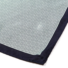 Navy & Mint Green Pocket Square - Tie Doctor