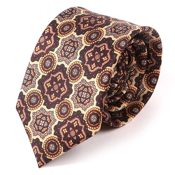Gregor Brown Medallion IMS Tie - Tie Doctor